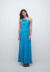 TOPSHOP Nana Back Cut-Out with Bead Detail Maxi Dress, Blue