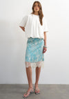 TOPSHOP Mandy Bubble Hem T-Shirt, Off White