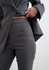 TOPSHOP Cara Bengaline Capri Trousers, Grey