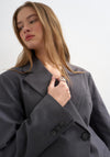 TOPSHOP Cara Cinched Blazer, Grey