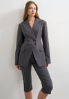 TOPSHOP Cara Cinched Blazer, Grey