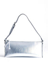 TOPSHOP Simone Distressed Shoulder Bag, Silver