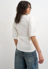 TOPSHOP Malle Drawstring Detail T-Shirt, White