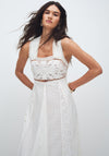 TOPSHOP Milla Broderie Maxi Dress, White