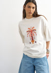 TOPSHOP Paradiso Oversized T-Shirt, Off-White