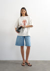 TOPSHOP Paradiso Oversized T-Shirt, Off-White