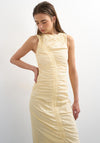 TOPSHOP Sadie Ruched Panel Maxi Dress, Yellow