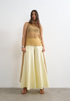 TOPSHOP Sierra Wide Leg Trousers, Yellow