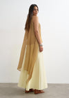 TOPSHOP Sierra Wide Leg Trousers, Yellow