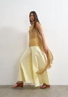 TOPSHOP Sierra Wide Leg Trousers, Yellow