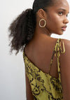 TOPSHOP Vaya Sleeveless Maxi Dress, Green Multi