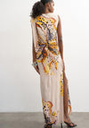 TOPSHOP Vana Tie Detail Maxi Dress, Yellow Multi