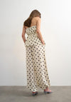 TOPSHOP Linea Tailored Polka Dot Parachute Trousers, Cream and Black