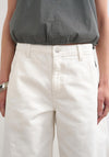 TOPSHOP Joa Denim Barrel Jorts, White