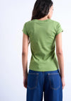 TOPSHOP Basic T-Shirt, Lime Green
