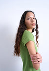 TOPSHOP Basic T-Shirt, Lime Green