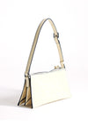 TOPSHOP Simone Reptile Print Shoulder Bag, Pale Yellow