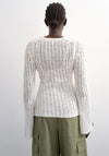 TOPSHOP Knitted Relaxed Sweater, Ivory