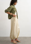 TOPSHOP Fren Balloon Cuffed Leg Trousers, Beige