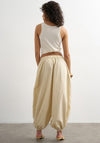 TOPSHOP Fren Balloon Cuffed Leg Trousers, Beige