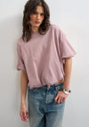 TOPSHOP Mandy Bubble Hem T-Shirt, Pink
