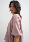 TOPSHOP Mandy Bubble Hem T-Shirt, Pink