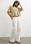 TOPSHOP Mandy Bubble Hem T-Shirt, Green