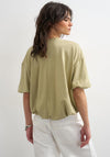 TOPSHOP Mandy Bubble Hem T-Shirt, Green