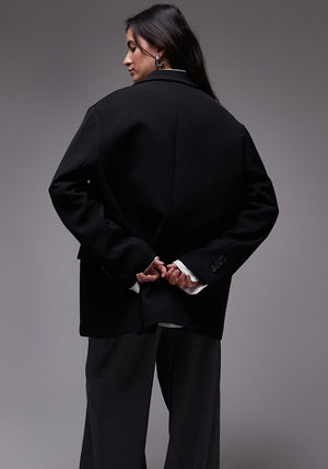 TOPSHOP Louise Oversized Blazer, Black