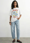 TOPSHOP Premium Boxy Shellfish Graphic T-Shirt, White