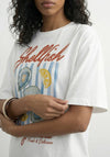 TOPSHOP Premium Boxy Shellfish Graphic T-Shirt, White