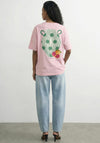 TOPSHOP Premium Boxy Vase Graphic T-Shirt, Pink