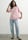 TOPSHOP Premium Boxy Vase Graphic T-Shirt, Pink