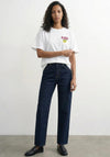 TOPSHOP Premium Boxy Lemon Graphic T-Shirt, White
