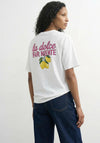 TOPSHOP Premium Boxy Lemon Graphic T-Shirt, White
