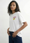 TOPSHOP Premium Boxy Lemon Graphic T-Shirt, White
