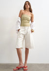 TOPSHOP Mathilda Bandeau Top, Beige
