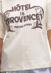 Topshop cutwork hotel de provence oversized tee in