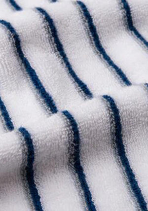 TORRES NOVAS Lima Stripe Towel, Blue & Grey