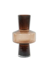 Light & Living Trasmo Glass Vase, Brown