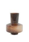 Light & Living Small Trasmo Glass Vase, Brown