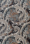 Serafina Collection Paisley Print Neck Scarf, Black