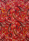 Serafina Collection Floral Paisley Print Neck Scarf, Red