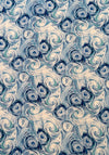 Serafina Collection Swirl Print Neck Scarf, Blue
