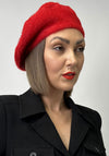 Serafina Collection Wool Blend Beret Hat, Red