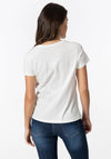 Tiffosi Round Neck Front Print T-shirt, White