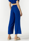 Tiffosi Francesca Tie Waist Crop Trousers, Blue