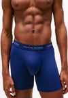 Tommy Hilfiger 3 Pack Signature Microfiber Essentials Boxer Brief, Blue Multi