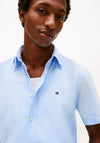 Tommy Hilfiger Flex Poplin Short Sleeve Shirt, Sweet Blue