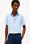 Tommy Hilfiger Flex Poplin Short Sleeve Shirt, Sweet Blue